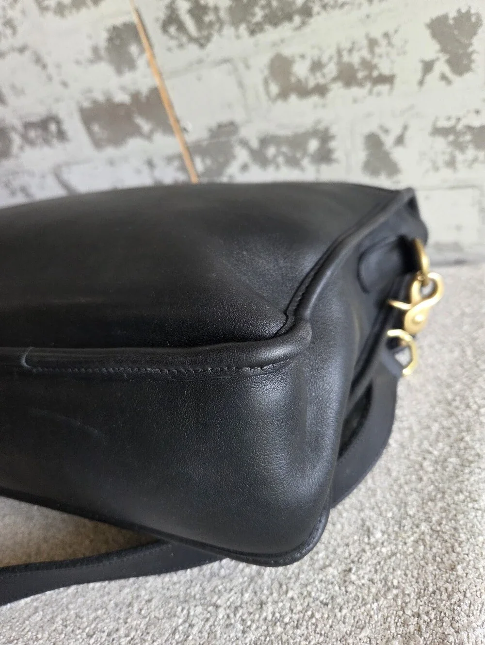 VTG Coach Black Leather Metropolitan Briefcase 5265 USA